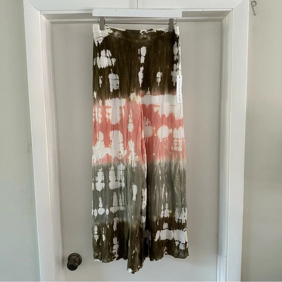 Young Fabulous & Broke Pants - Young Fabulous & Broke Tie Dye Wide Leg Pant Size Small